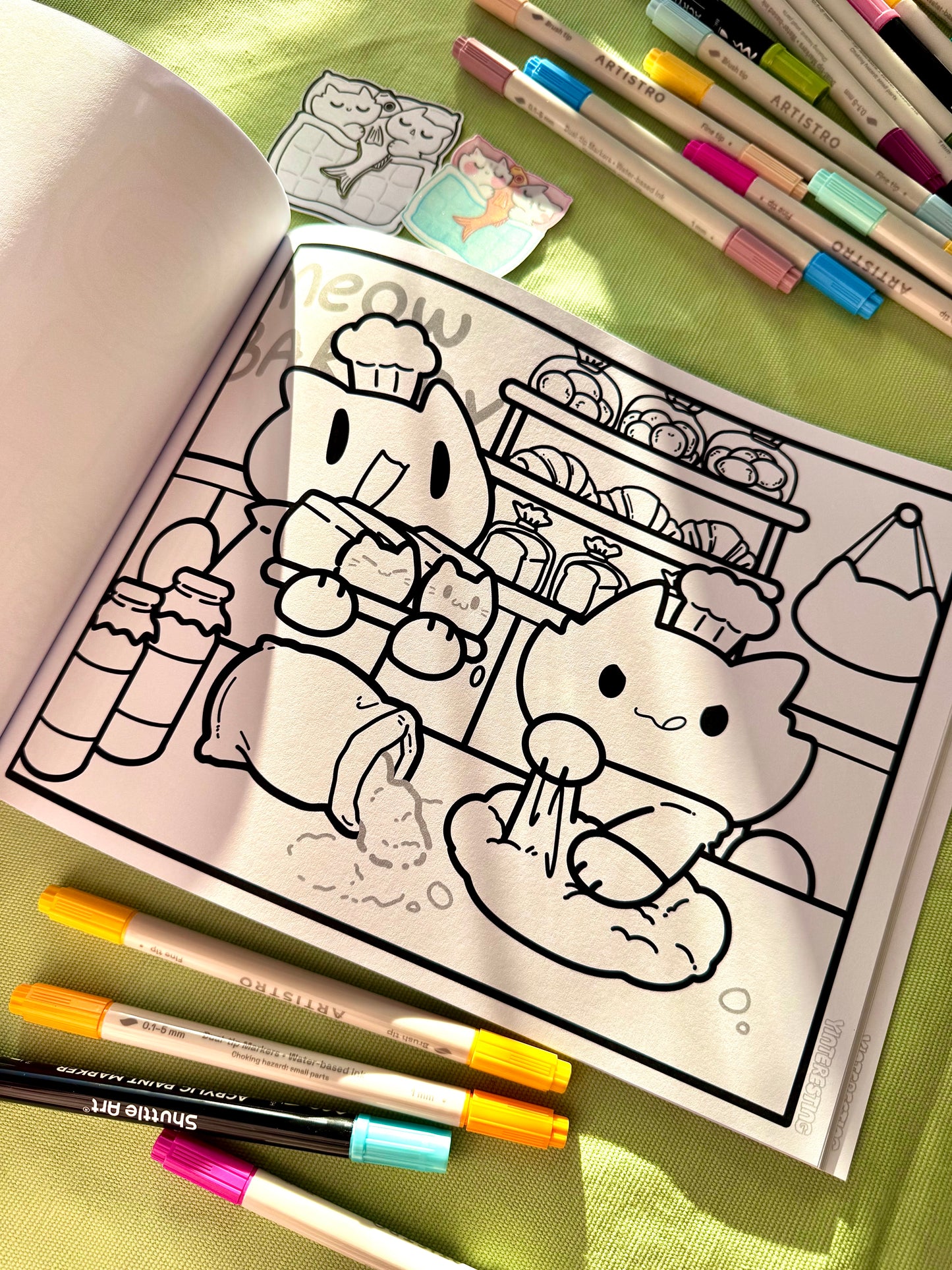 Cozy Kitties Coloring Book