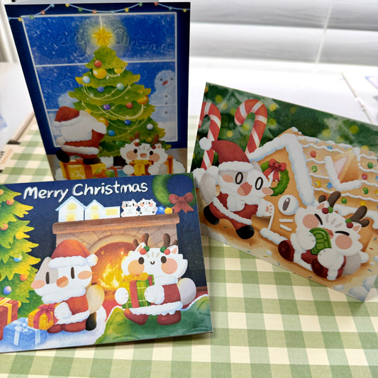 Merry Christmas Greeting cards , 4.25” x 5.5”