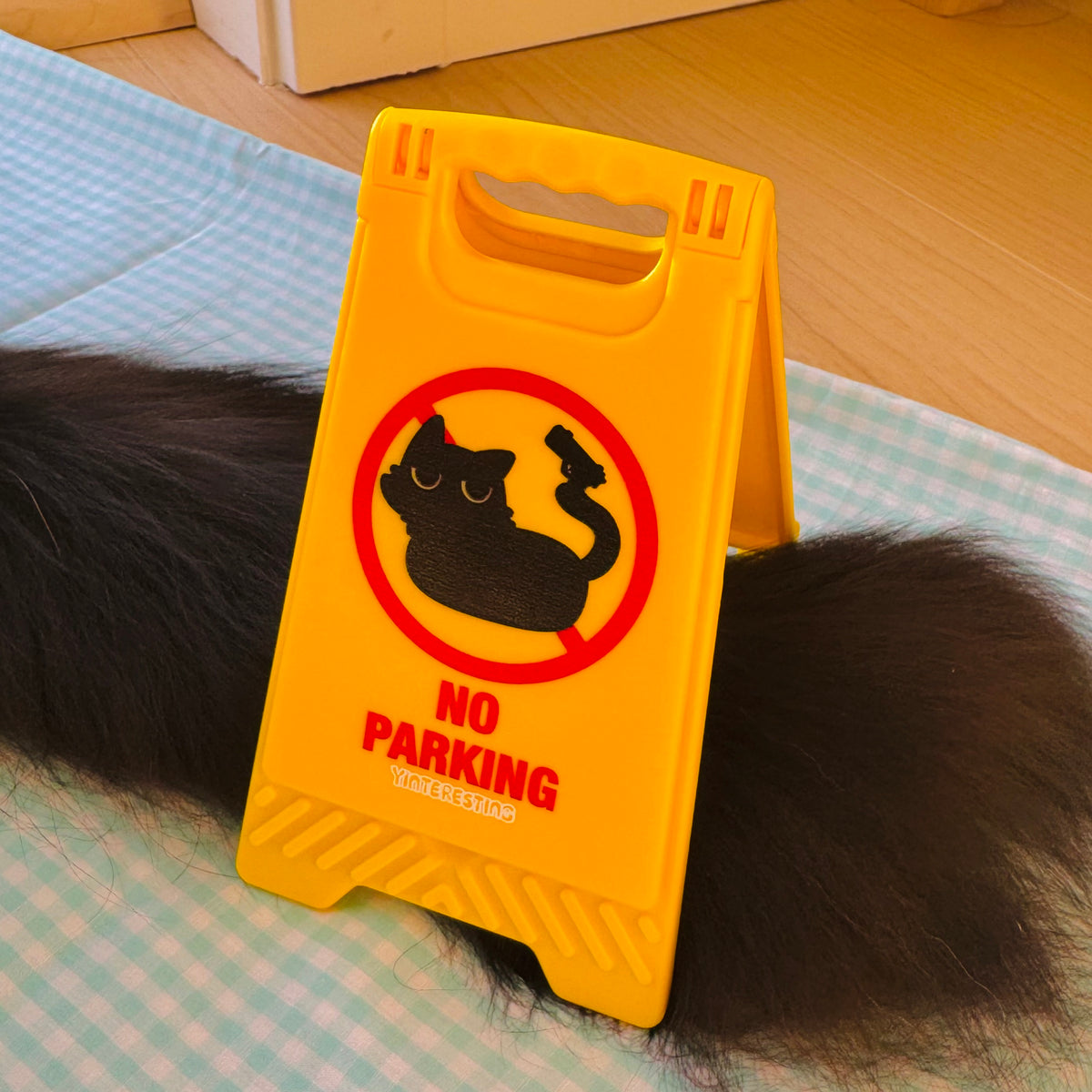 Void Warning Sign Mirror Phone Stand