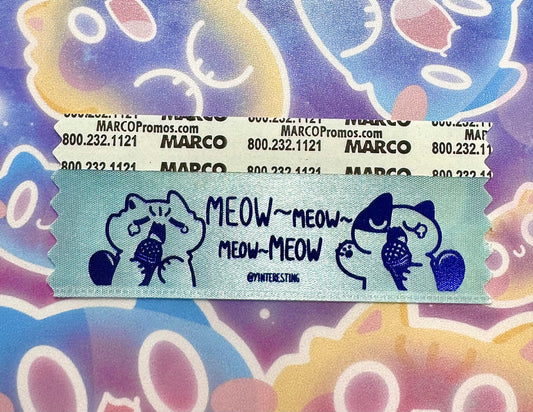 Meow ribbons Sticker