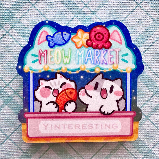Meows market Sticker