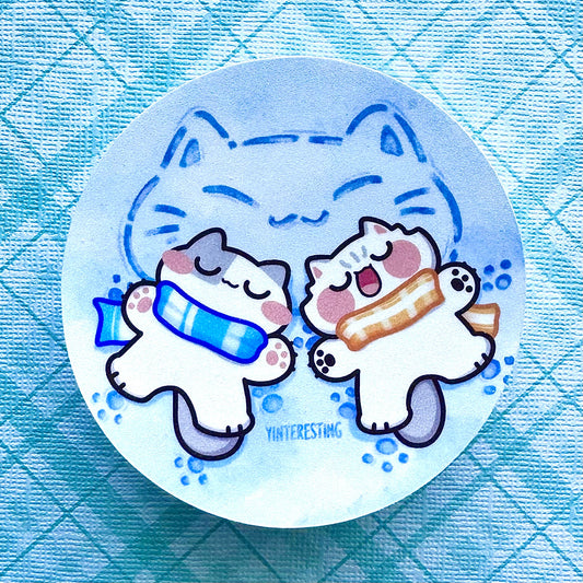 Snow Meows Sticker