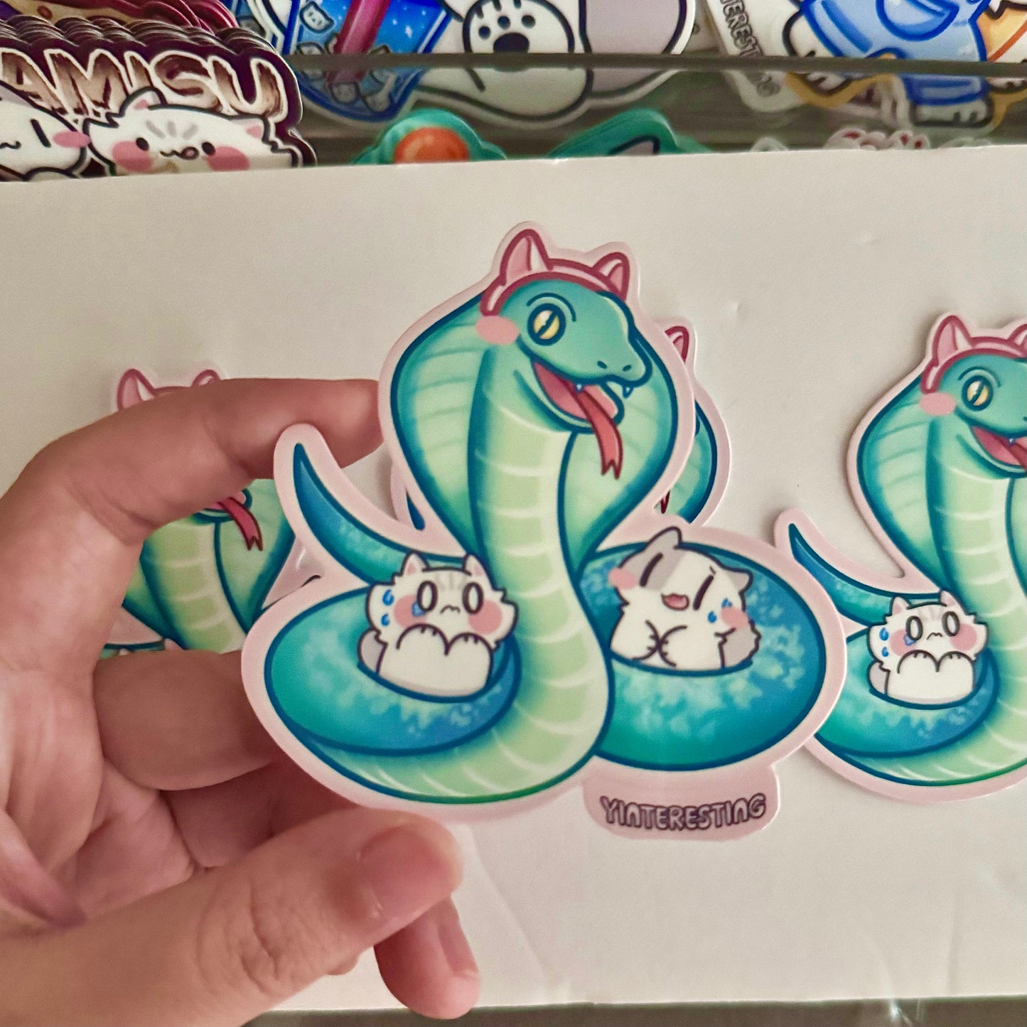 Year of Snake Chinese Zodiac Cat Sticker