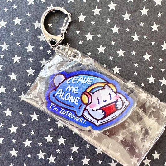 Introvert Meow Keychain