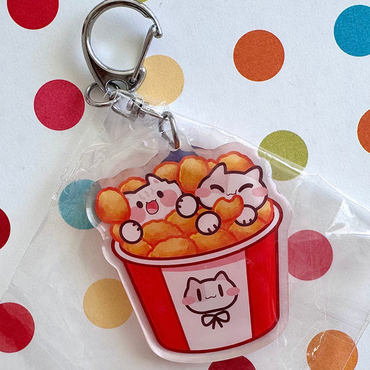 Fried Chicken meow Keychain