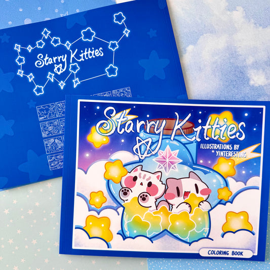 Starry Kitties Coloring Book