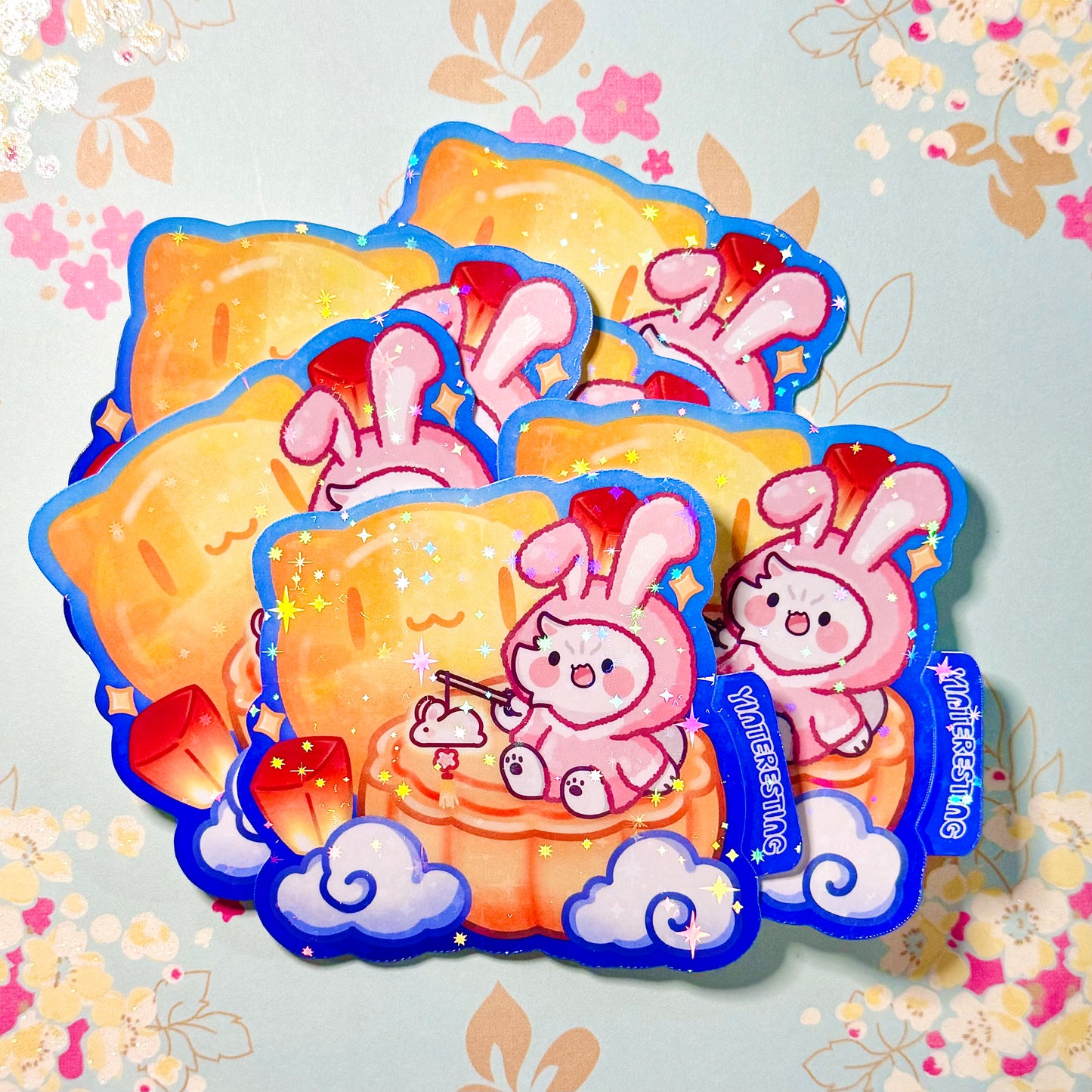 Mid-Autumn Festival moon cake Sticker