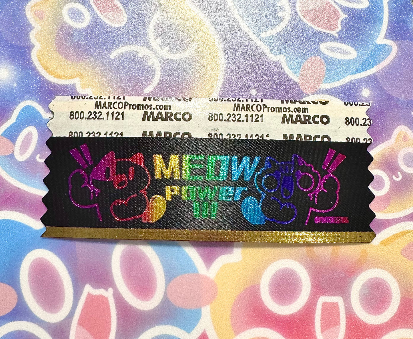 Meow ribbons Sticker
