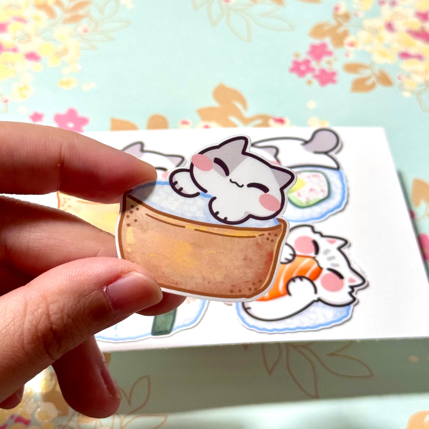 Sushi Meow Sticker Set