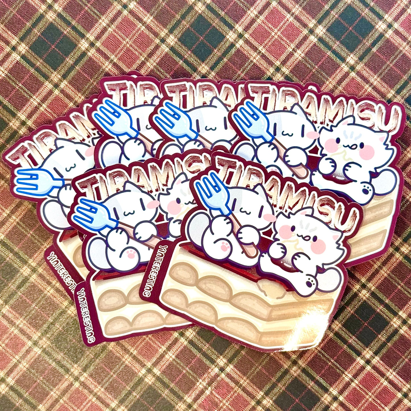 Tiramisu cake Cat Sticker