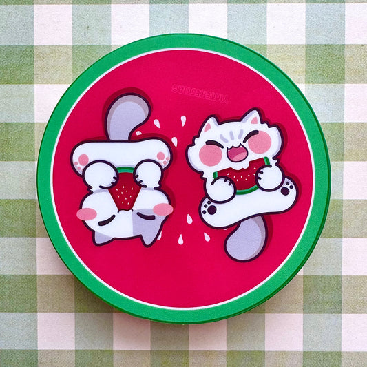 Watermelon meow Sticker