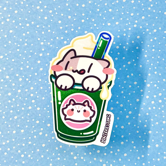 Matcha Green tea Frappe Sticker