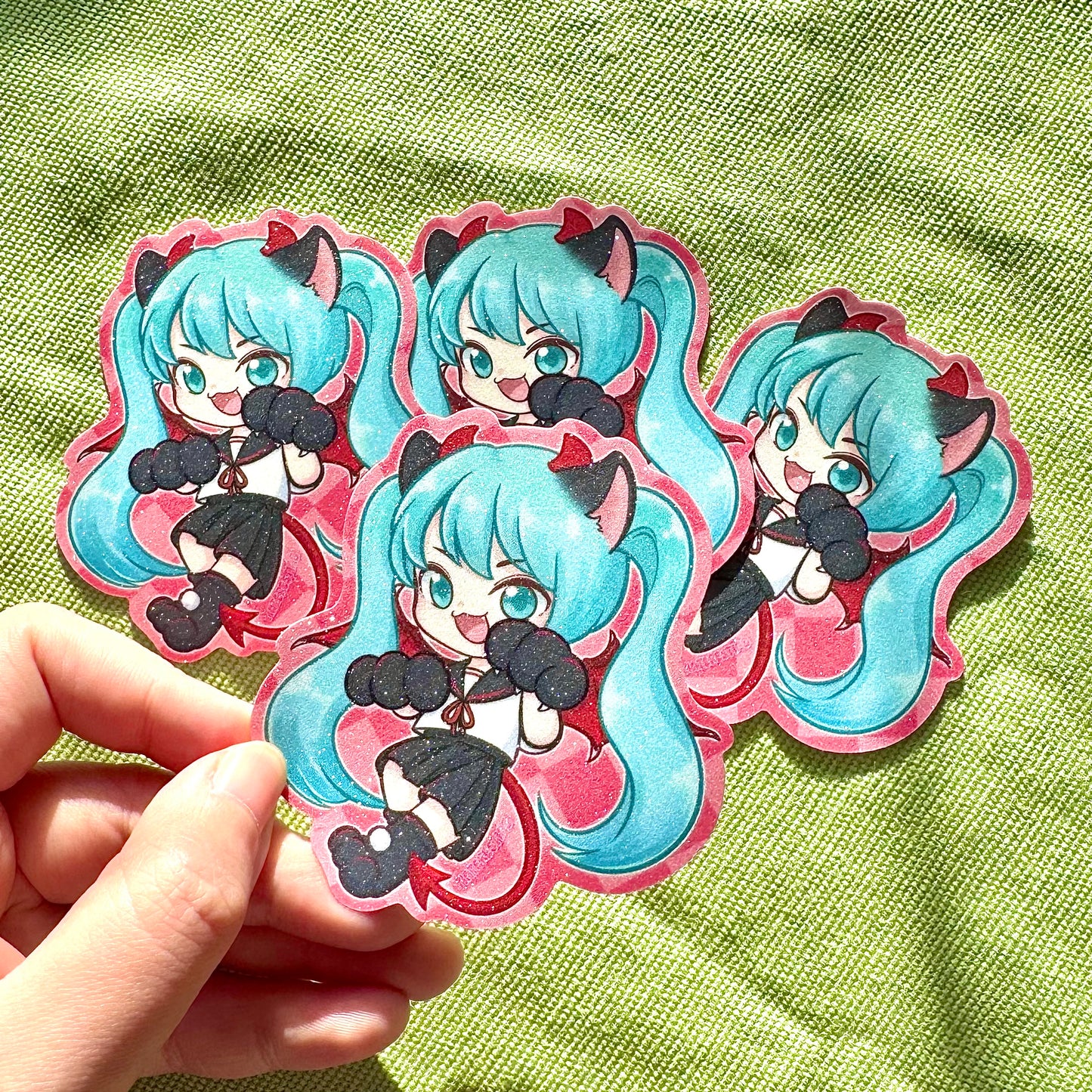 Megurine Luka Angel Meow Sticker