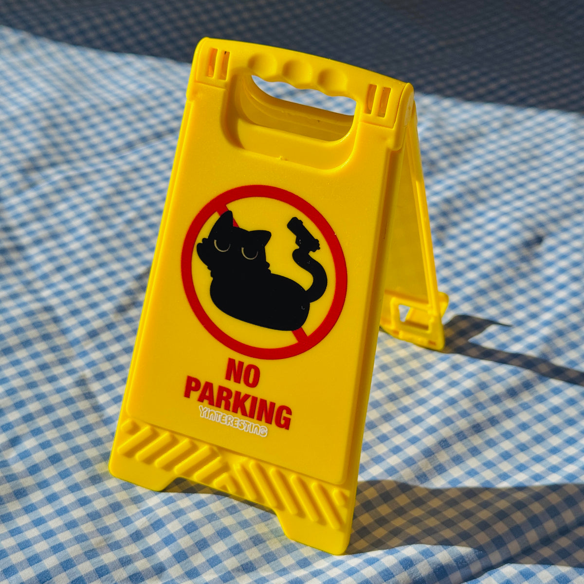 Void Warning Sign Mirror Phone Stand