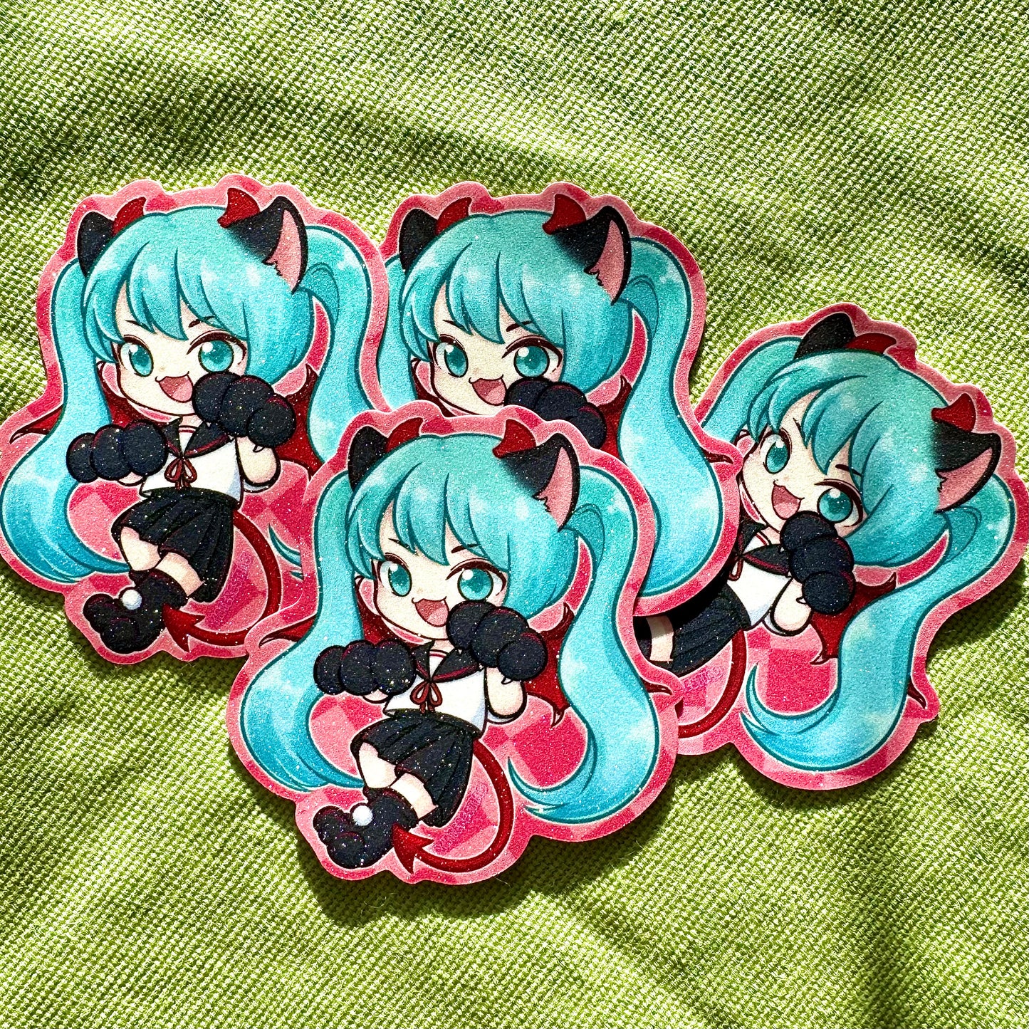 Megurine Luka Angel Meow Sticker