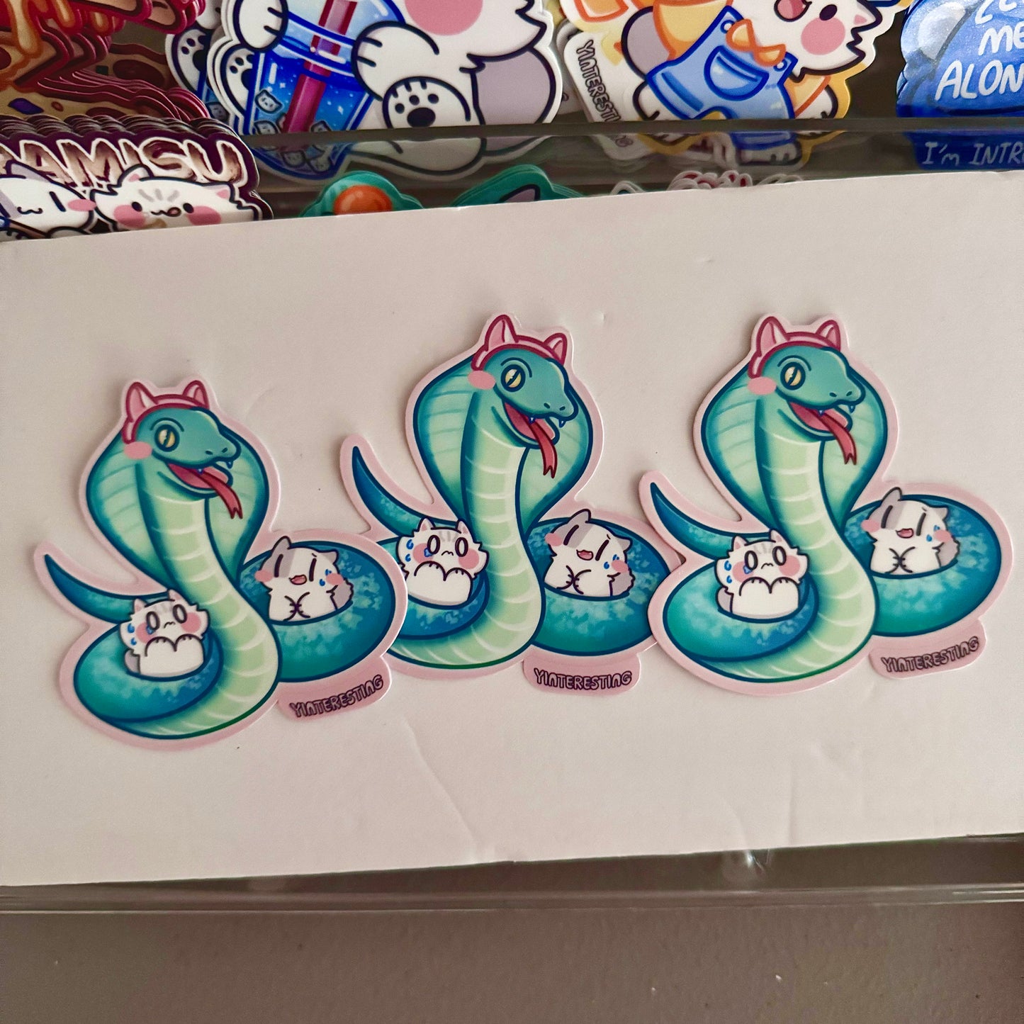 Year of Snake Chinese Zodiac Cat Sticker